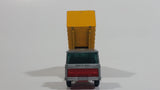 Vintage Lesney Matchbox Series Tipper Container Truck No. 47 Silver Grey and Yellow Die Cast Toy Car Construction Semi Hauling Vehicle Made in England
