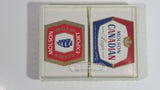 Vintage Molson Canadian Molson Export Beer 2 Styles of Plastic Coated Playing Cards Still Sealed and in Plastic Clear Top Case - British Hong Kong