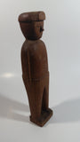 Hand Carved 9" Tall Wooden Man Figure Statue