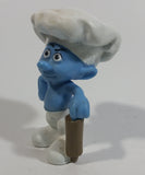 2011 Peyo "Baker Smurf with Rolling Pin PVC Toy Figure McDonald's Happy Meal