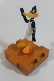1996 McDonald's Warner Bros Looney Tunes Space Jam Daffy Duck on a Basketball Puzzle Pieces Shaped Plastic Toy Figure