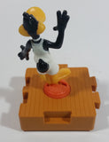1996 McDonald's Warner Bros Looney Tunes Space Jam Daffy Duck on a Basketball Puzzle Pieces Shaped Plastic Toy Figure