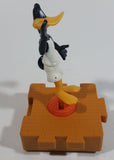 1996 McDonald's Warner Bros Looney Tunes Space Jam Daffy Duck on a Basketball Puzzle Pieces Shaped Plastic Toy Figure