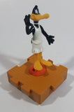 1996 McDonald's Warner Bros Looney Tunes Space Jam Daffy Duck on a Basketball Puzzle Pieces Shaped Plastic Toy Figure