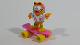 Vintage 1989 Garfield On a Pink Skateboard McDonald's Happy Meal Toy
