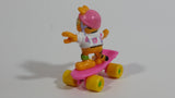 Vintage 1989 Garfield On a Pink Skateboard McDonald's Happy Meal Toy