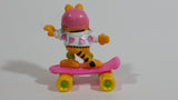 Vintage 1989 Garfield On a Pink Skateboard McDonald's Happy Meal Toy