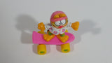 Vintage 1989 Garfield On a Pink Skateboard McDonald's Happy Meal Toy