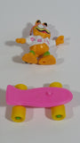 Vintage 1989 Garfield On a Pink Skateboard McDonald's Happy Meal Toy