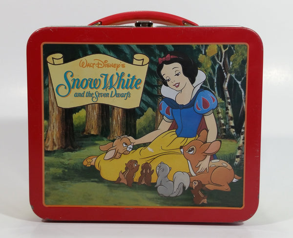 Hallmark School Days Walt Disney's Snow White and the Seven Dwarfs Mini Red and Yellow Tin Metal Lunch Box