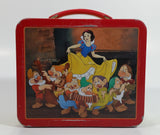 Hallmark School Days Walt Disney's Snow White and the Seven Dwarfs Mini Red and Yellow Tin Metal Lunch Box