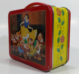 Hallmark School Days Walt Disney's Snow White and the Seven Dwarfs Mini Red and Yellow Tin Metal Lunch Box