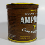 Vintage Douwe Egberts Amphora Pipe Tobacco Extra Mild Cavendish Brown and Yellow Tin Can - Empty
