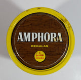 Vintage Douwe Egberts Amphora Pipe Tobacco Extra Mild Cavendish Brown and Yellow Tin Can - Empty