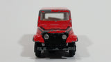 Vintage Jeep CJ-7 Red Die Cast Toy Car Vehicle with Opening Doors
