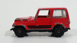 Vintage Jeep CJ-7 Red Die Cast Toy Car Vehicle with Opening Doors