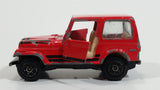 Vintage Jeep CJ-7 Red Die Cast Toy Car Vehicle with Opening Doors