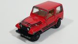 Vintage Jeep CJ-7 Red Die Cast Toy Car Vehicle with Opening Doors