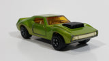Vintage 1972 Lesney Matchbox Superfast AMX Javelin No. 9 Metallic Green Die Cast Toy Car Vehicle with Opening Doors
