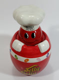 2006 Mr. Jelly Belly "The Original Gourmet Jelly Bean" Red Ceramic Candy Jar