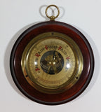 Vintage 4" Diameter Wooden Cased Weather Barometer Made in Germany