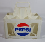 Vintage Pepsi-Cola 4.5L 6 x 750mL White Plastic Bottle Holder Carrying Case