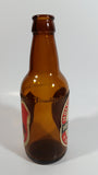 Vintage Holsten Export Bier Beer 7 3/8" Tall Amber Glass Beer Bottle with Embossed Lettering Hamburg Germany