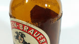 Vintage Holsten Export Bier Beer 7 3/8" Tall Amber Glass Beer Bottle with Embossed Lettering Hamburg Germany