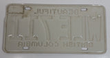 1978 Beautiful British Columbia White with Blue Letters Vehicle License Plate WLE 711