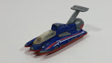 2000 Matchbox Ocean Explorer Hydroplane Blue and Red Die Cast Toy Car Watercraft Boat Vehicle