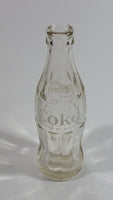 Vintage Coca-Cola Coke Cola Soda Pop Clear 6 1/2 Fl. Oz Heavy Glass Bottle - White Letters