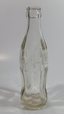 Vintage Coca-Cola Coke Cola Soda Pop Clear 6 1/2 Fl. Oz Heavy Glass Bottle - White Letters