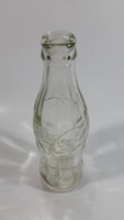 Vintage Coca-Cola Coke Cola Soda Pop Clear 6 1/2 Fl. Oz Heavy Glass Bottle - Embossed Raised Letters