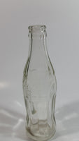 Vintage Coca-Cola Coke Cola Soda Pop Clear 6 1/2 Fl. Oz Heavy Glass Bottle - Embossed Raised Letters