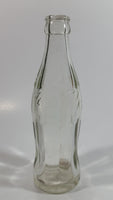 Vintage Coca-Cola Coke Cola Soda Pop Clear 6 1/2 Fl. Oz Heavy Glass Bottle - Embossed Raised Letters