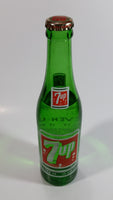 Vintage 1960s 7up Soda Pop 7 Fl. oz Green Glass Beverage Bottle Vancouver, BC Full Never Opened