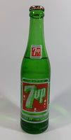 Vintage 1960s 7up Soda Pop 7 Fl. oz Green Glass Beverage Bottle Vancouver, BC Full Never Opened