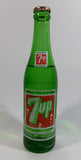 Vintage 1960s 7up Soda Pop 7 Fl. oz Green Glass Beverage Bottle Vancouver, BC Full Never Opened