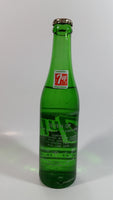 Vintage 1960s 7up Soda Pop 7 Fl. oz Green Glass Beverage Bottle Vancouver, BC Full Never Opened