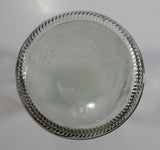 Vintage Pepsi-Cola Soda Pop 16 Fl oz 1 Pint Clear Twist Glass Bottle with Raised Embossed Letters
