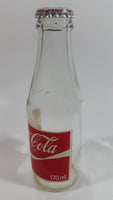 1980s Coca-Cola Coke Cola Soda Pop 6 Fl oz. 170mL Paper Label Glass Bottle with Cap - Non-Refillable