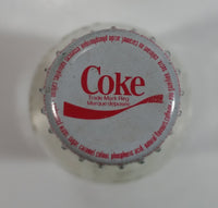 1980s Coca-Cola Coke Cola Soda Pop 6 Fl oz. 170mL Paper Label Glass Bottle with Cap - Non-Refillable