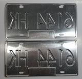 2004 Beautiful British Columbia White with Blue Letters Vehicle License Plate Set of 2 6144 HK