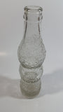 Vintage Van Bros. Ltd The Lions Beverages 6 1/2 oz Clear Crackle Glass Beverage Bottle