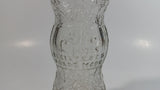 Vintage Van Bros. Ltd The Lions Beverages 6 1/2 oz Clear Crackle Glass Beverage Bottle