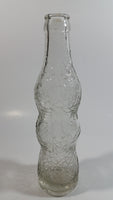 Vintage Van Bros. Ltd The Lions Beverages 6 1/2 oz Clear Crackle Glass Beverage Bottle