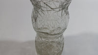 Vintage Van Bros. Ltd The Lions Beverages 6 1/2 oz Clear Crackle Glass Beverage Bottle