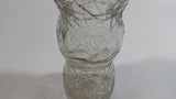 Vintage Van Bros. Ltd The Lions Beverages 6 1/2 oz Clear Crackle Glass Beverage Bottle