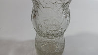 Vintage Van Bros. Ltd The Lions Beverages 6 1/2 oz Clear Crackle Glass Beverage Bottle
