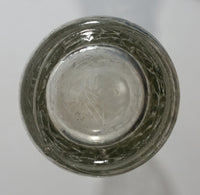Vintage Van Bros. Ltd The Lions Beverages 6 1/2 oz Clear Crackle Glass Beverage Bottle